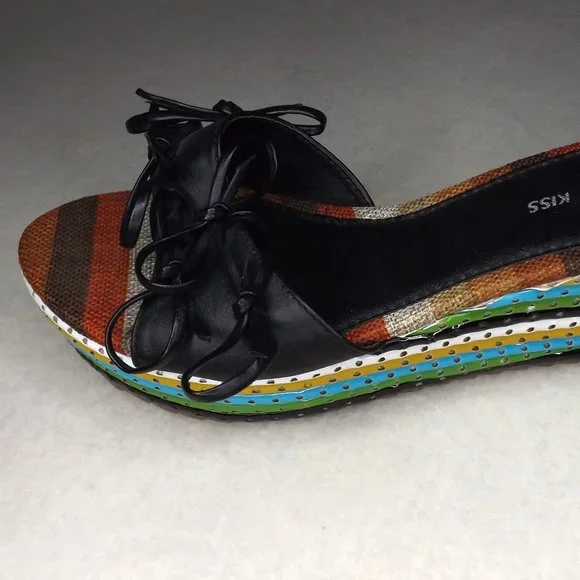 💥SALE💥French Kiss Unique Wedge- Women's 7 - Picture 2 of 10